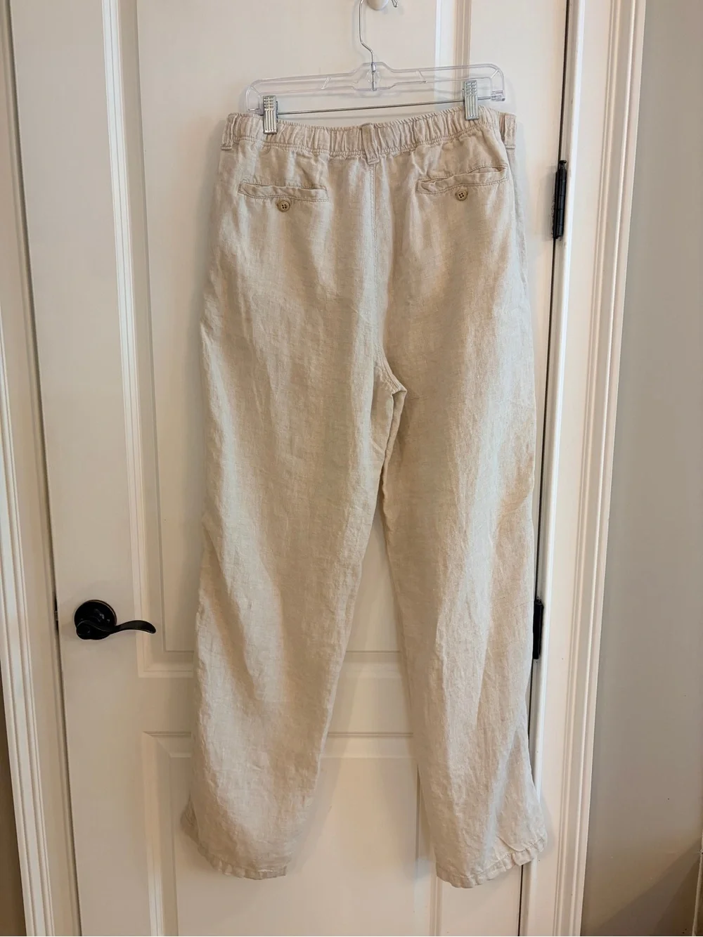 Tommy Bahama Relax 100% Linen Drawstring Pants Men’s Large Natural Beach Resort